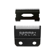 Gamma+ Double Black Diamond Carbon DLC Fixed Replacement Fade Hair Clipper Balde
