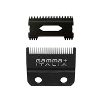 Gamma+ Double Black Diamond Carbon DLC Fixed Replacement Fade Hair Clipper Balde