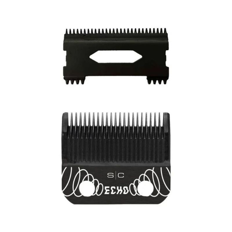 Stylecraft ECHO Faper Fixed Black Diamond Carbon DLC Hair Clipper Blade with Shallow Tooth 2.0 Cutter