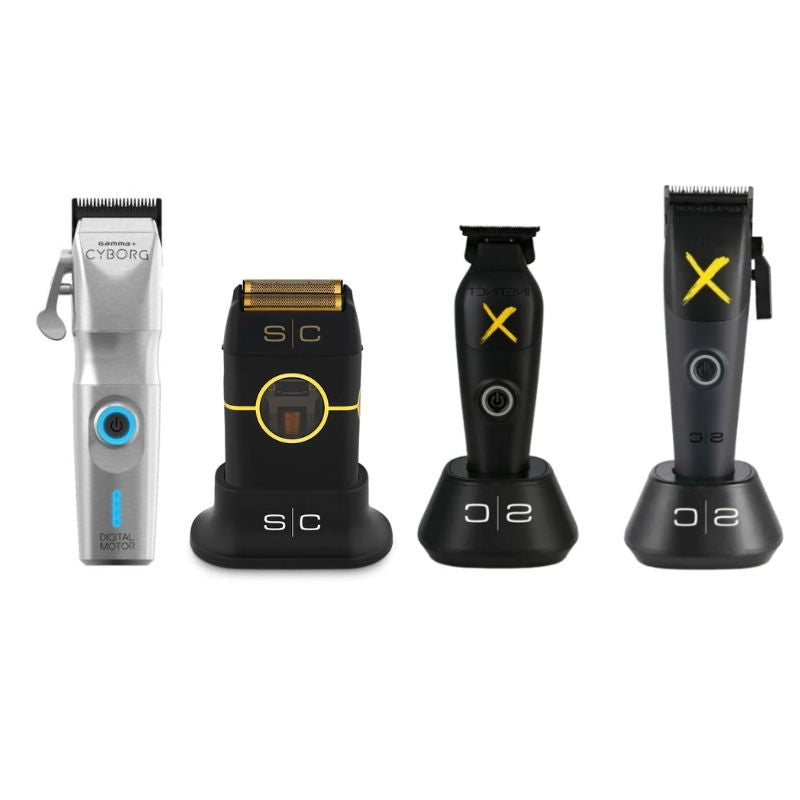 Gamma+ Cyborg Cordless Clipper - StyleCraft Instinct Metal Shaver - StyleCraft X-Instinct Metal Edition Clipper - StyleCraft Instinct X Metal Trimmer