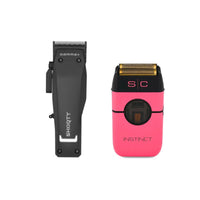 Gamma Shorty Compact Clipper - StyleCraft Instinct Metal Shaver Pink
