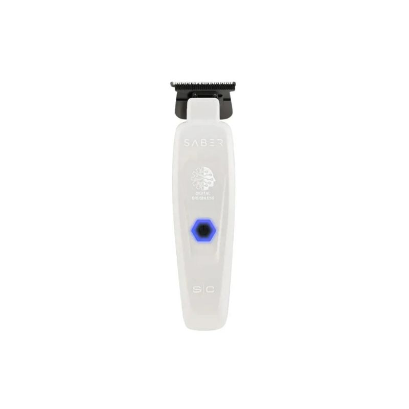 StyleCraft Saber Digital Brushless Motor Metal Trimmer - White