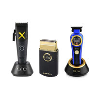 StyleCraft X-Instinct Metal Edition Clipper - Gamma UNO Electric Beard Shaver - Stylecraft Instinct Hair Trimmer