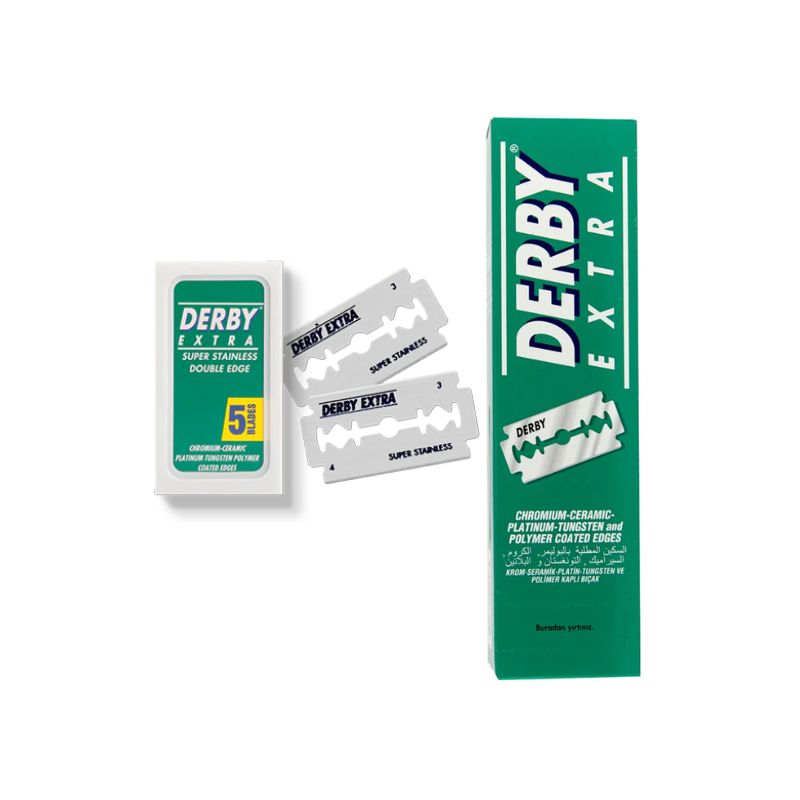 Extra Blade Razor Label Derby Extra Double Edge Razor Blades – Just barber supply