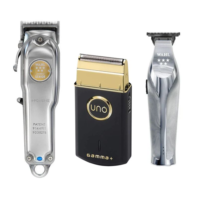 Wahl Senior All Metal Hair Clipper - Gamme UNO Shaver - Wahl Professional Hi Viz Hair Trimmer