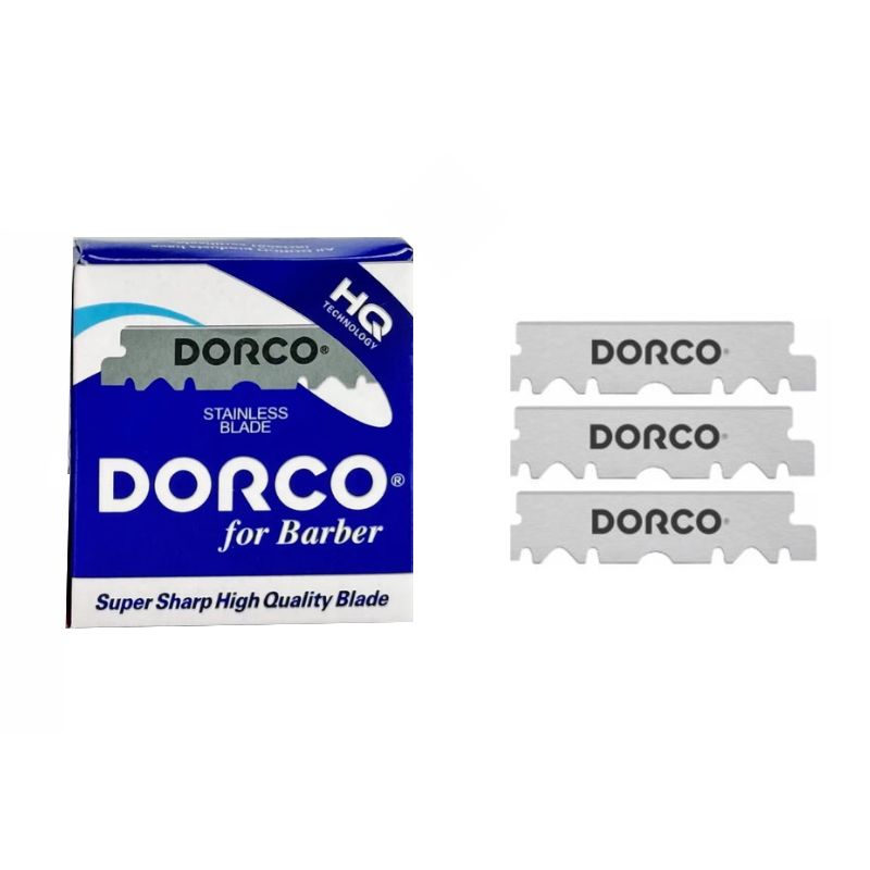 DORCO Single Edge Half Blades For Professional Razors - Blue