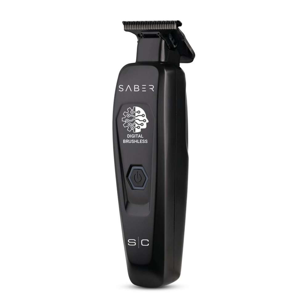 SABER - PROFESSIONAL FULL METAL BODY DIGITAL BRUSHLESS MOTOR CORDLESS HAIR TRIMMER - BLACK